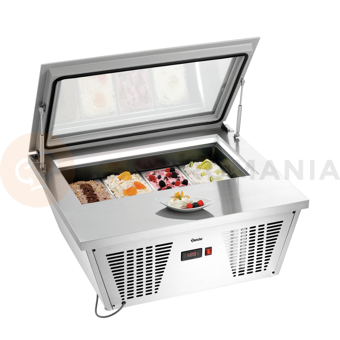 Vitrína na zmrzlinu 4x 6,5 l | BARTSCHER, 4x6,5L-F