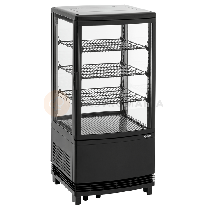 Chladicí vitrína 75 l, černá | BARTSCHER, Mini 75L2T