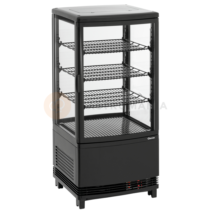 Chladicí vitrína 75 l, černá | BARTSCHER, Mini 75L2T