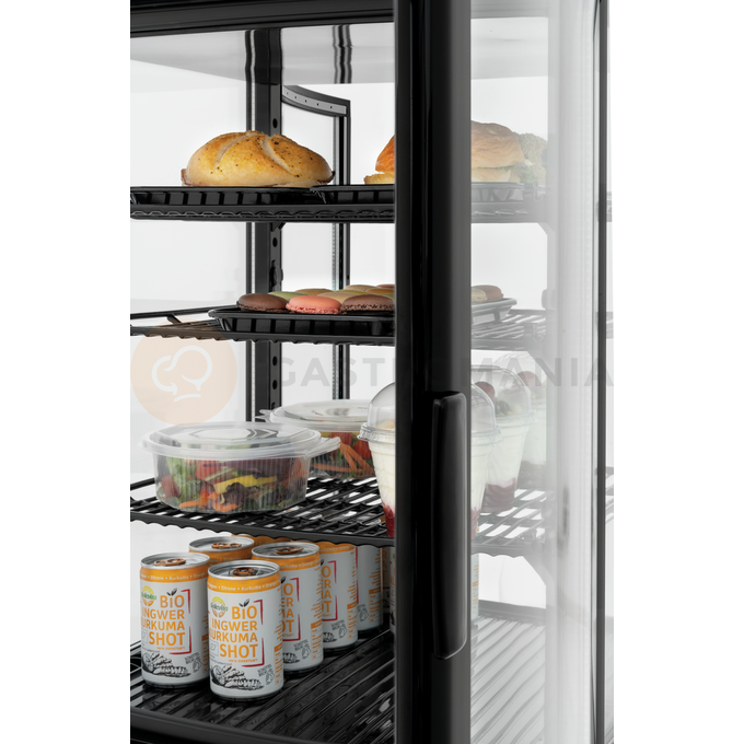 Chladicí vitrína 75 l, černá | BARTSCHER, Mini 75L2T