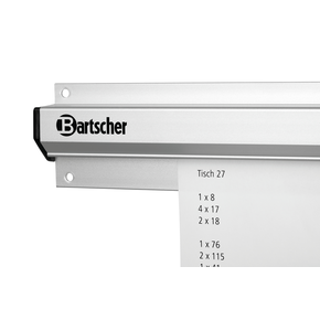 Lišta na účty 1205x60x20 mm, hliník | BARTSCHER, 1200-1AL