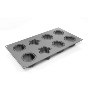 Silikonová forma dezerty a monoporce, 8x 80 ml | DINARA KASKO, Wagashi