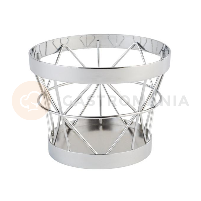 Kulatý kovový košík Ø 10,5 cm, chrom | APS, Basket