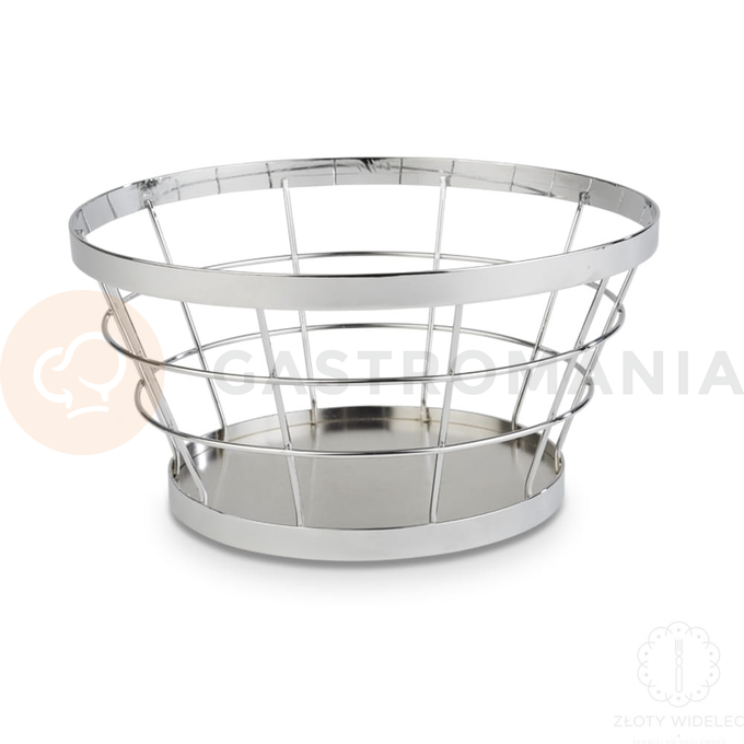 Kulatý kovový košík Ø 21 cm, chrom | APS, Basket