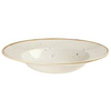 Biały talerz głęboki z szerokim rantem 24 cm | CHURCHILL, Stonecast Barley White