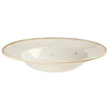 Bílý hluboký talíř s širokým okrajem 24 cm | CHURCHILL, Stonecast Barley White