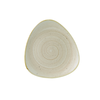 Kremowy trójkątny talerz, ręcznie zdobiony 19,2 cm | CHURCHILL, Stonecast Nutmeg Cream