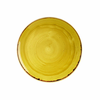 Mělký talíř hořčicový, ručně zdobený 26 cm | CHURCHILL, Stonecast Mustard Seed Yellow