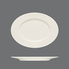 Oválný servírovací talíř s okrajem Purity, výška 25 mm | BAUSCHER, Purity