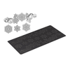 Silikonová podložka na krajkové ozdoby a dekorace TRD18 SNOWFLAKES | SILIKOMART, Tricot Decor
