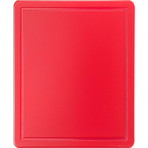 Deska ke krájení s výřezem z červeného polypropylenu 32,5x26,5x1,2 cm |  STALGAST, 341321