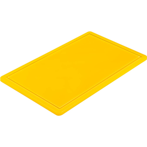 Deska ke krájení s výřezem ze žlutého polypropylenu 53x32,5x1,5 cm |  STALGAST, 341533