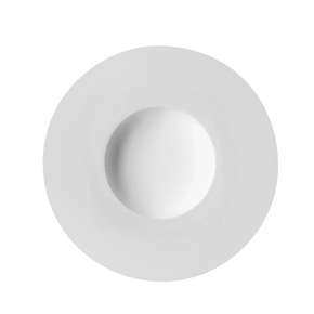 Hluboký talíř z bílého porcelánu, hladký okraj 30 cm | DEGRENNE, Collection L
