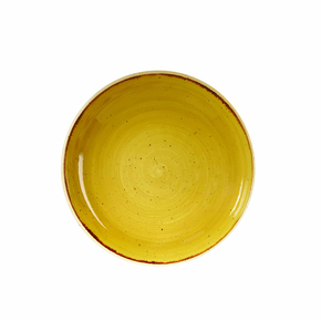 Mísa na saláty hořčicová, ručně zdobená 1136 ml | CHURCHILL, Stonecast Mustard Seed Yellow