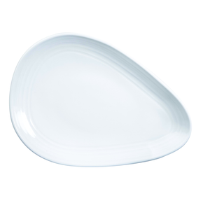 Porcelánový mělký talíř ve tvaru trojúhelníku 20 cm | CHURCHILL, Discover