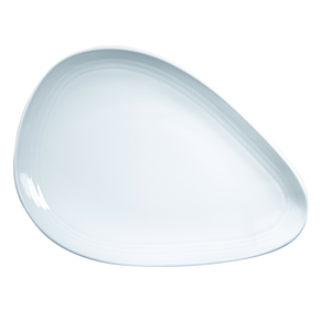 Porcelánový mělký talíř ve tvaru trojúhelníku 27 cm | CHURCHILL, Discover