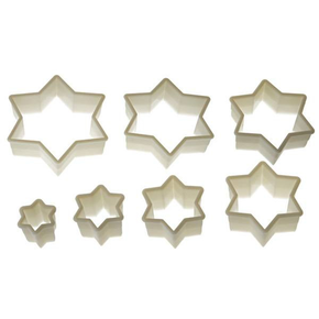 Sada nylonových vykrajovátek - Davidova hvězda 7 ks | SILIKOMART, Nylon Cutter 12
