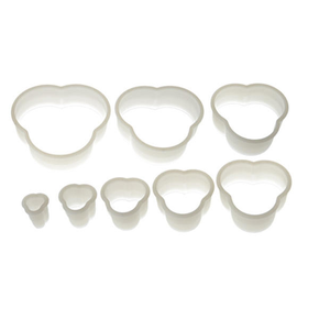 Sada nylonových vykrajovátek - čtyřlístek hladký 8 ks | SILIKOMART, Nylon Cutter 10