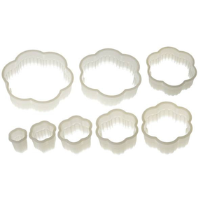 Sada nylonových vykrajovátek - květina vlnitá 8 ks | SILIKOMART, Nylon Cutter 17