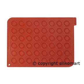 Silikonová podložka s vyznačenými kolečky na makronky 48x3,5 cm, 30x40 cm | SILIKOMART, Macarons