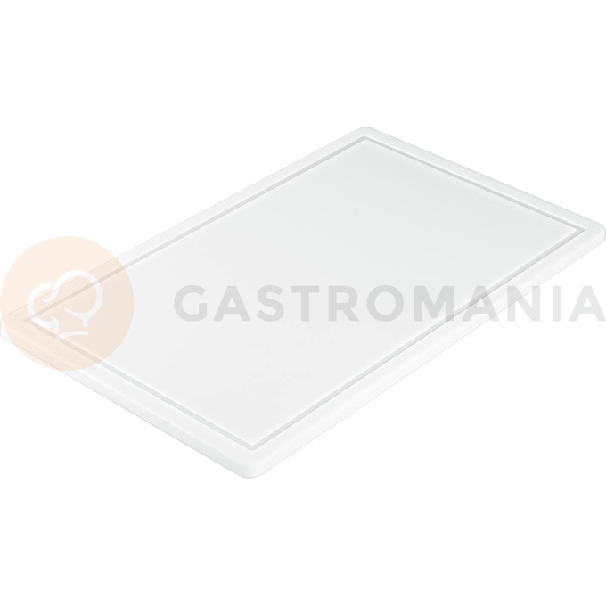 Deska ke krájení s výřezem z bílého polypropylenu 53x32,5x1,5 cm |  STALGAST, 341535