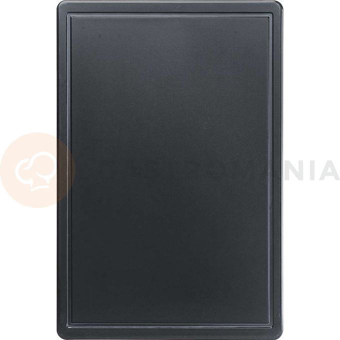 Deska ke krájení s výřezem z černého polypropylenu 60x40x1,8 cm |  STALGAST, 341637