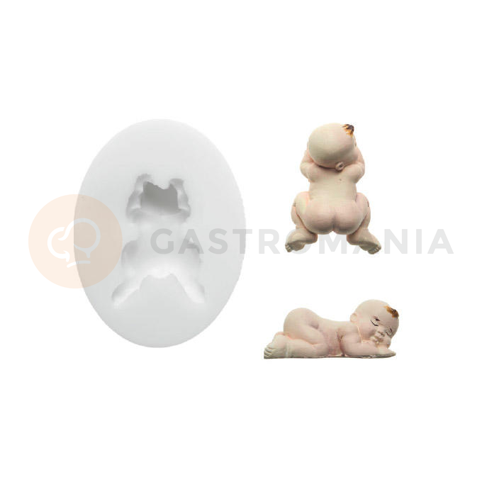 Forma na cukrovou hmotu SLK 312 - spící dítě, 48x35 mm | SILIKOMART, Sugarflex Sleeping Baby