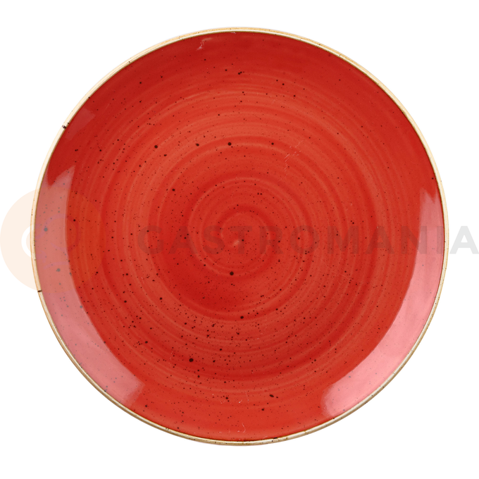 Hluboký talíř červený, ručně zdobený 1130 ml | CHURCHILL, Stonecast Berry Red