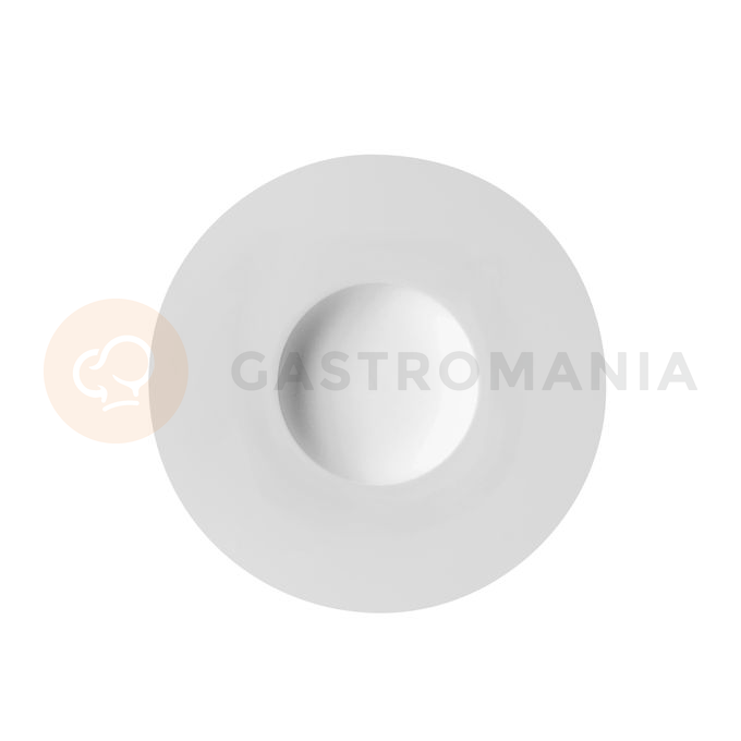 Hluboký talíř z bílého porcelánu, hladký okraj 28 cm | DEGRENNE, Collection L