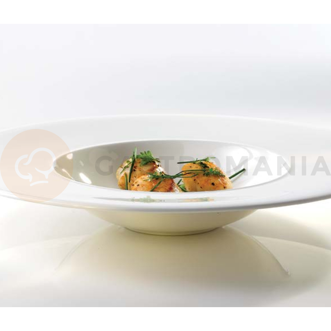 Mělký talíř z porcelánu, velmi široký, hranatý okraj 21 x 21 cm | ALCHEMY, Ambience