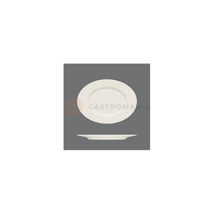 Oválný servírovací talíř s okrajem Purity, výška 21 mm | BAUSCHER, Purity