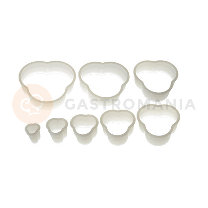 Sada nylonových vykrajovátek - čtyřlístek hladký 8 ks | SILIKOMART, Nylon Cutter 10