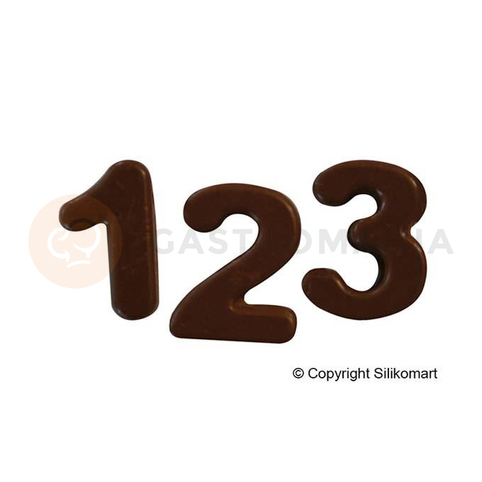Silikonová forma SF174 CHOCO123 - číslice, 124 ml | SILIKOMART, Design