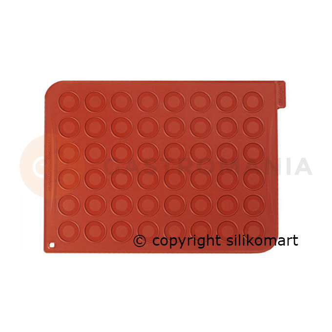 Silikonová podložka s vyznačenými kolečky na makronky 48x3,5 cm, 30x40 cm | SILIKOMART, Macarons