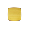 Hranatý talíř hořčicový, ručně zdobený 26,8 x 26,8 cm | CHURCHILL, Stonecast Mustard Seed Yellow