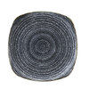 Porcelánový hranatý talíř, grafitový 25,5 x 25,5 cm | CHURCHILL, Homespun Style Charcoal Black