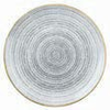 Porcelánový kulatý talíř, bílo-šedý 21,7 cm | CHURCHILL, Homespun Style Stone Gray