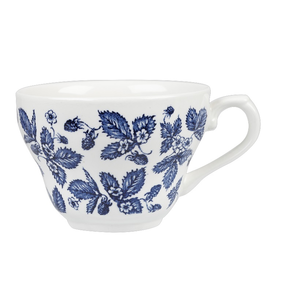 Bílý šálek zdobený modrými květy 200 ml | CHURCHILL, Vintage Prints