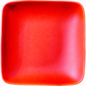 Hranatý hluboký talíř Red Dazzle 21 x 21 cm | ARIANE, Dazzle