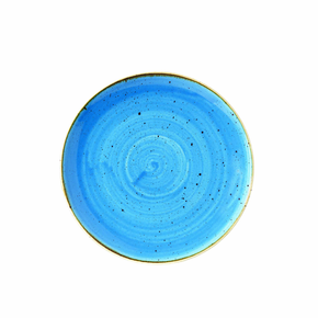 Mělký talíř světlé modrý, ručně zdobený 16,5 cm | CHURCHILL, Stonecast Cornflower Blue