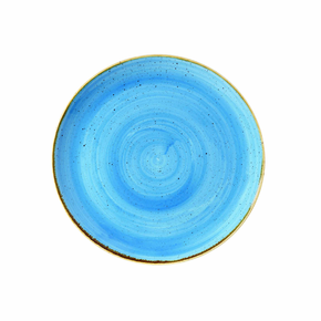 Mělký talíř světlé modrý, ručně zdobený 32,4 cm | CHURCHILL, Stonecast Cornflower Blue