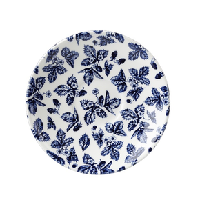 Podšálek zdobený modrými květy 14 cm, bílý | CHURCHILL, Vintage Prints