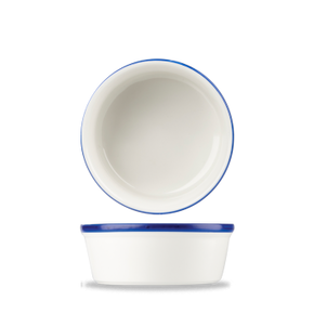 Porcelánová kulatá nádoba na zapékání 7 cm | CHURCHILL, Retro Blue