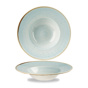Porcelánový hluboký talíř s širokým okrajem 284 ml | CHURCHILL, Stonecast Duck Egg Blue