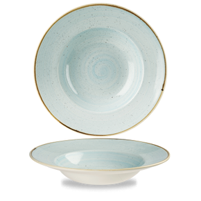 Porcelánový hluboký talíř s širokým okrajem 468 ml | CHURCHILL, Stonecast Duck Egg Blue