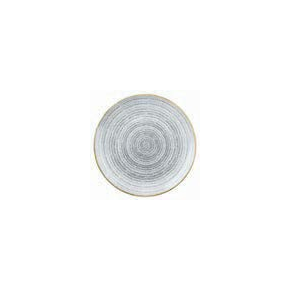 Porcelánový kulatý talíř, bílo-šedý 21,7 cm | CHURCHILL, Homespun Style Stone Gray