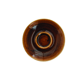 Porcelánový podšálek na espresso, skořicový 11,8 cm | CHURCHILL, Monochrome