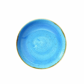 Salátová mísa světle modrá, ručně zdobená 1136 ml | CHURCHILL, Stonecast Cornflower Blue