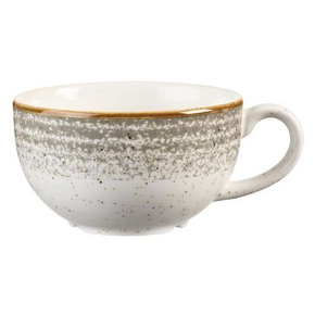 Šálek na cappuccino, bílo-šedý 227 ml | CHURCHILL, Homespun Style Stone Gray