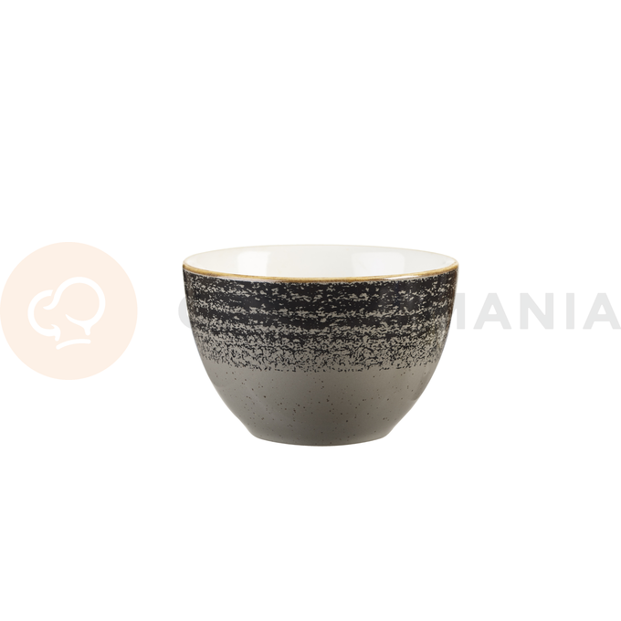 Biało-grafitowa cukiernica 227 ml | CHURCHILL, Homespun Style Charcoal Black